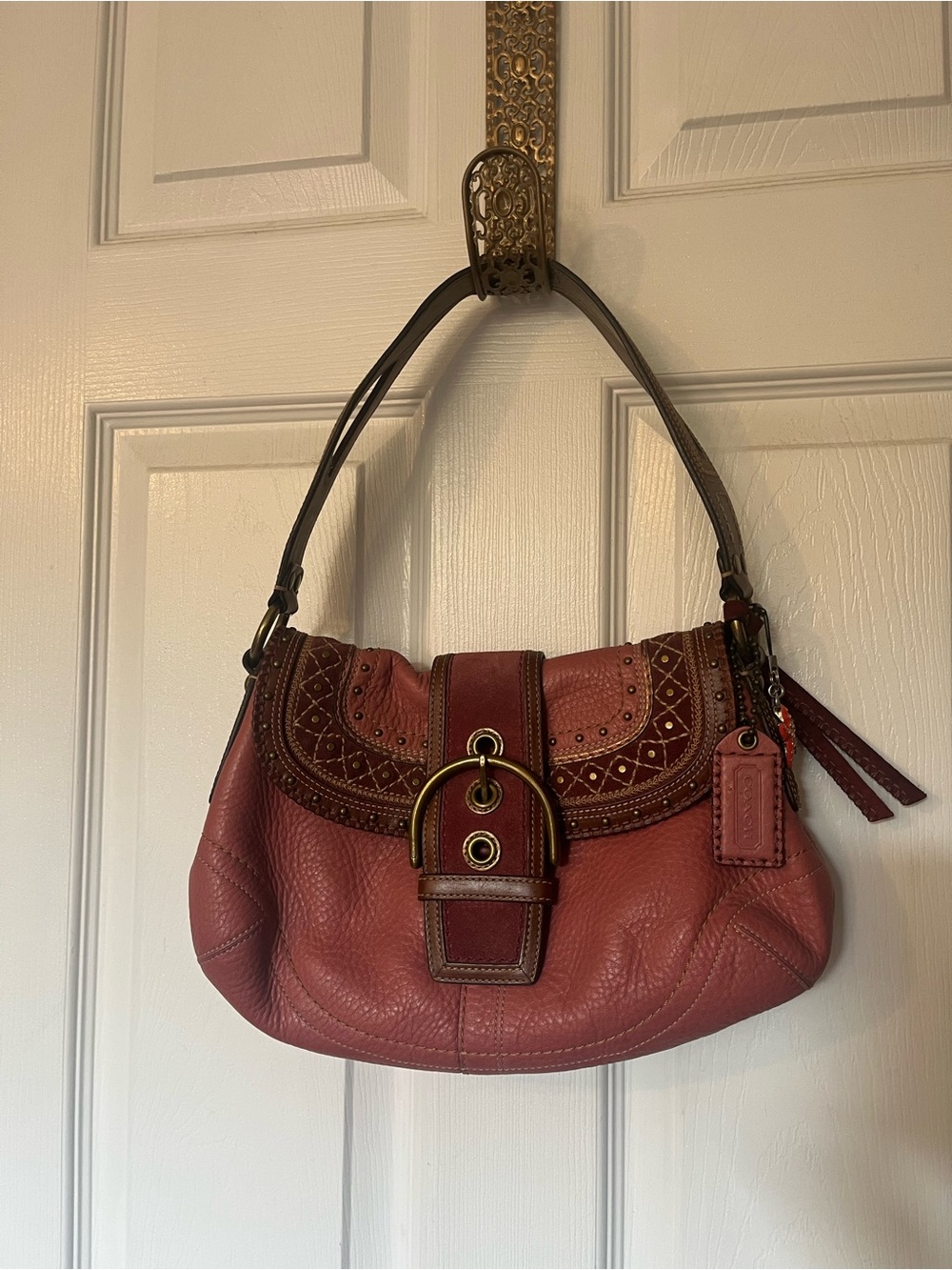 Coach y2k RARE soho studded shoulder bag - vintage - … - Gem